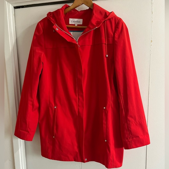 Calvin Klein Jackets & Blazers - Calvin Klein Red Rain Jacket - Size L
